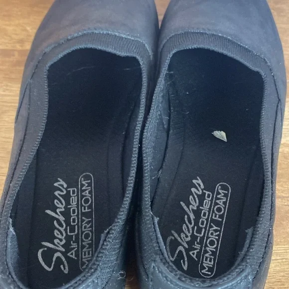 Skechers Women's Black BE-COOL Warmhearts Slip On Comfort Loafers Sz 10 - Picture 11 of 14
